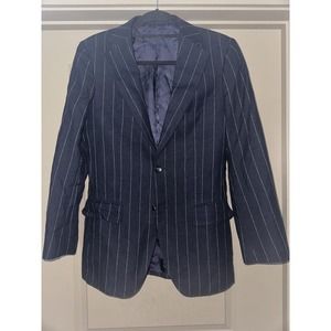Suitsupply Wool Navy Pinstripe Sports Coat Jacket Size 38